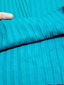 Crochet Neck Long Sleeve Top