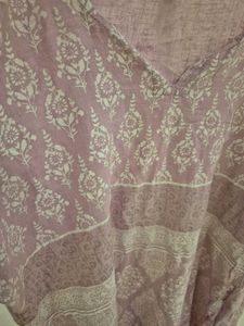 Patterned Lavender Kurta