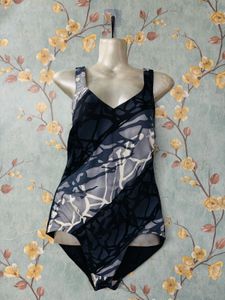 Women Abstract Print Swimsuit