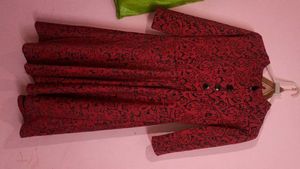 Elegant Red Floral Dress