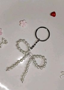 Pearl Bow Keychain