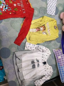Combo of Full sleeves Tops for 2-4 years girl