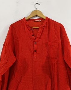 Orange and White Ethnic Kurta Set (Men)