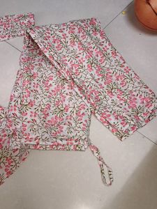 Pink And Cream Co-ord Set