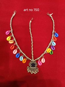 Oxidized Colourful Mang Tika