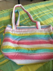 Colorful Striped Handbag