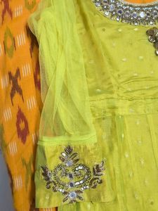 Ethic gown With Dupatta