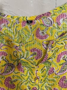 Short Yellow Kurta
