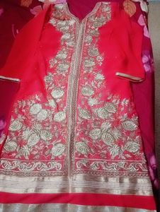 Very Heavy Embroidered Red Suite