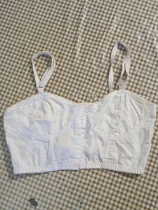 White Floral Bralette