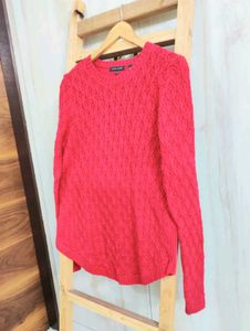 Liz Claiborne Red Knit Sweater size-36