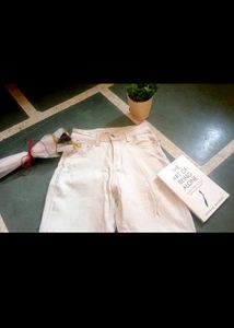 White Straight Leg Jeans