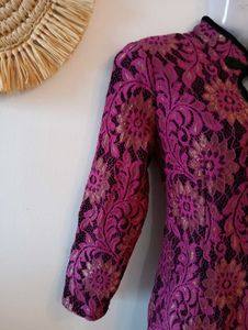 Mandarin Collar Lace Dress From Malaysia