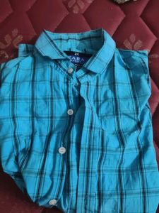 Zara Blue Checkered Shirt