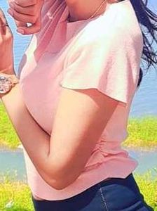 Peach crop top.....🤍