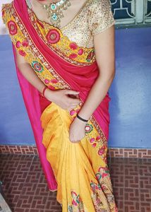 Saree Multicolour Wedding Wear