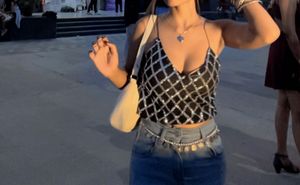Sparkly Black Crop Top