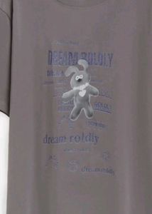 Cotton Grey tshirt For Both Men And Women