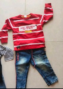 Combo Of 4 Denim Tshirt Set