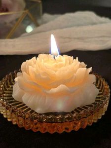 Floral Floating Candle WithRose Fragrance Set Of 1