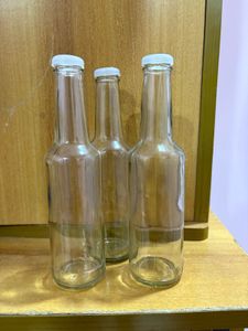 Set of 3 Empty Glass Bottles🍾