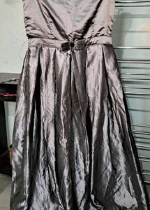 Party Wear Gown - With Bow Detailing In The Back