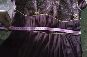 Beautiful Party Wear Brown Gown.