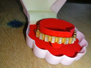 Gold &amp; Crystal Link Bracelet
