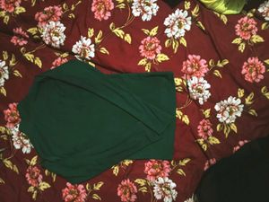 Green Turtleneck Top