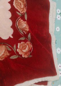 Floral Red Blanket for little ones