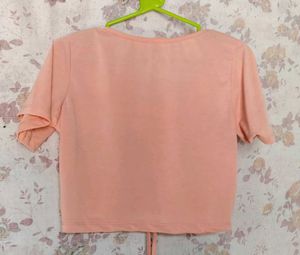 Cute Peach Crop Top