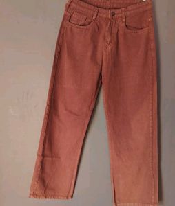 Brown Straight Leg Jeans