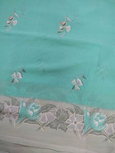 Ponam Coral Green Saree