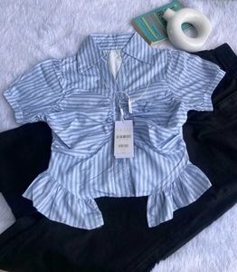 Savana Gathered Placket Top
