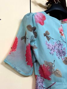 Sassafras Floral Blue Dress