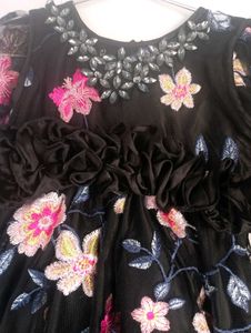 Baby Frock Emported Net Full Umbrella Ghere Up Dow