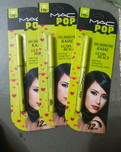 (Pack Of 3) Mac Pop Smudge Free Kajal