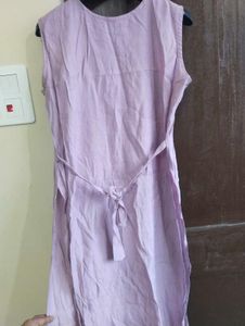 Elegant Lavender Sleeveless Kurta