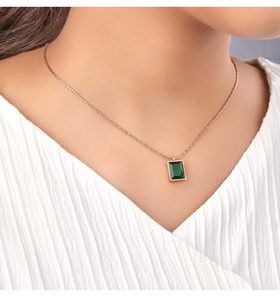 Emerald Pendant Necklace