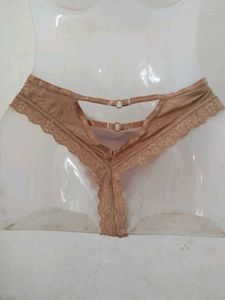 Lace Trim Panties with Bow