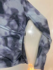 Smoky Grey Mesh Top😋