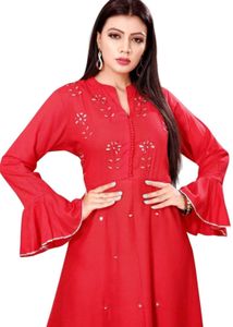 Red Anarkali Gown