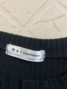 Ribbed Notch Neck Top - M. &amp; O. Company