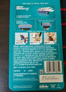 Gillette Mach3 Razor New