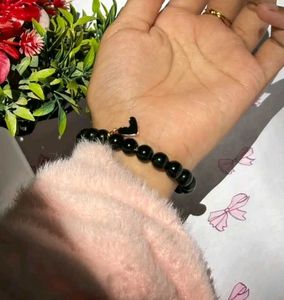Black Beaded Bracelet