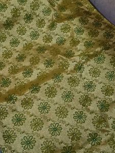 Green Floral Pattern Saree