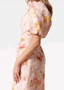 Floral Puff Sleeve Mini Dress