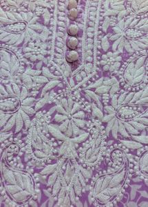 Lucknowi Chikan full sleeve kurti