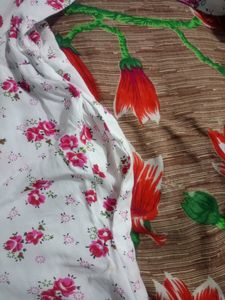 Floral Print White Dress