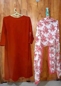 Pakistani Kurti With Dupatta Set